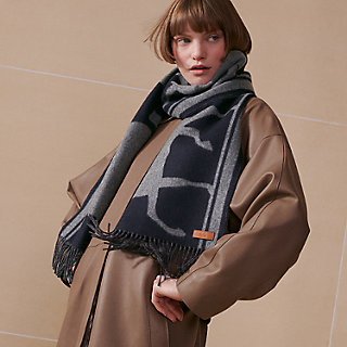 Casaque Tete a Queue scarf - Blue | Hermès Mainland China